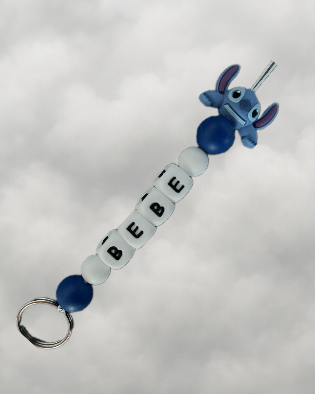 Porte clé extraterrestre bleu
