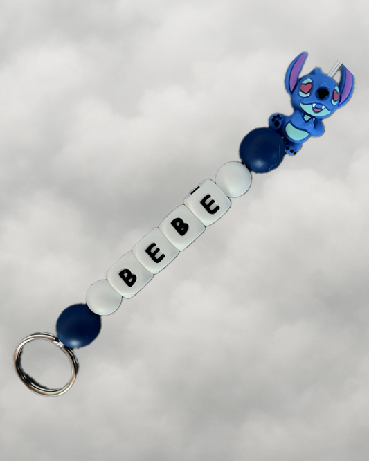 Porte clé extraterrestre bleu