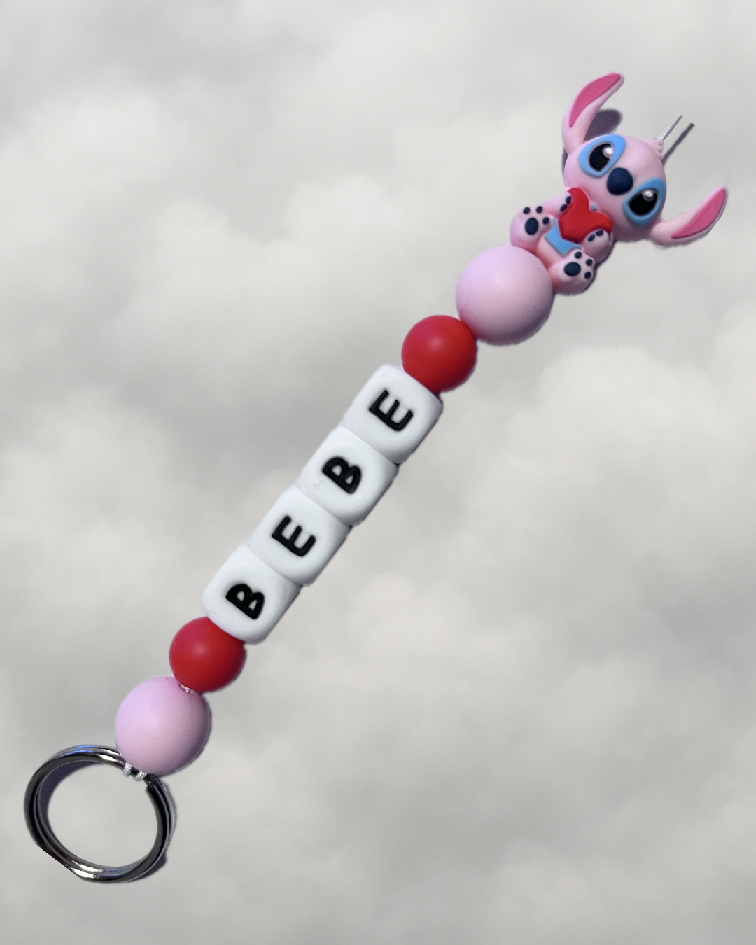 Porte clé extraterrestre rose