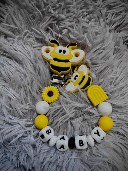 Attache tétine Abeille