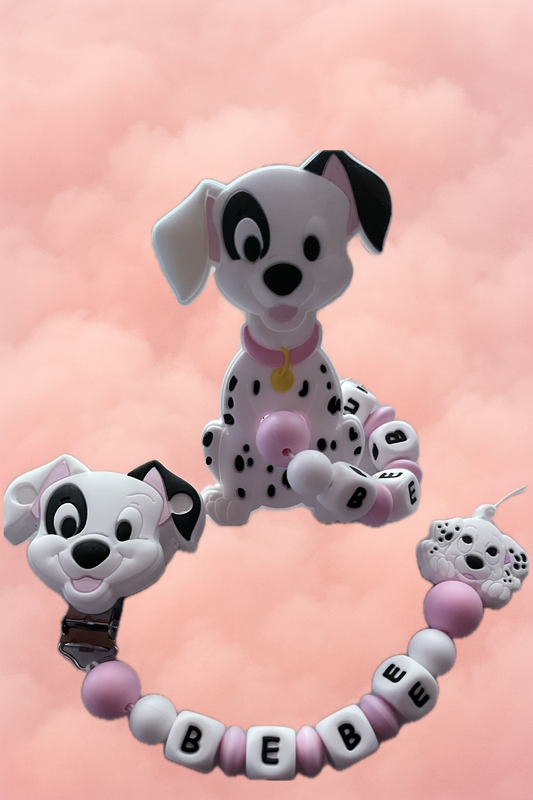 Coffret naissance Dalmatiens rose