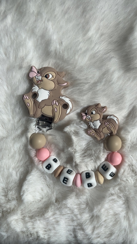 Attache tétine Lapine