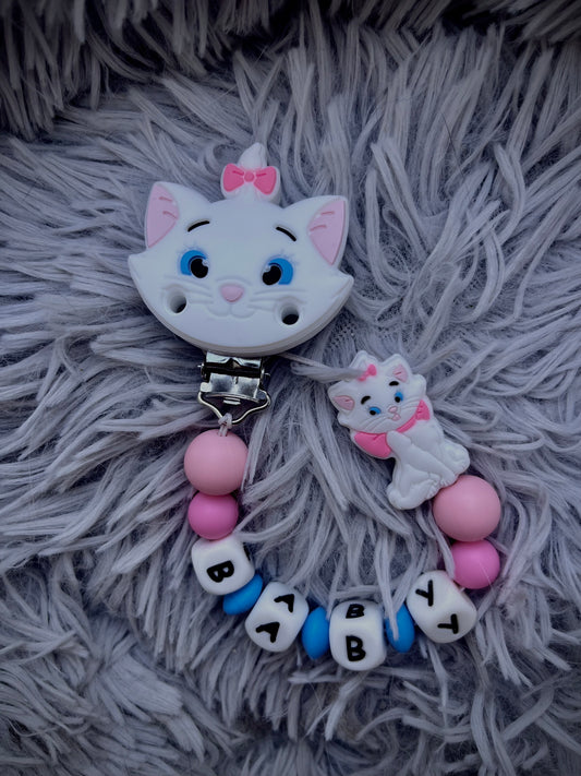 Attache tétine chaton
