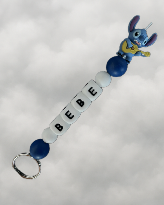 Porte clé extraterrestre bleu