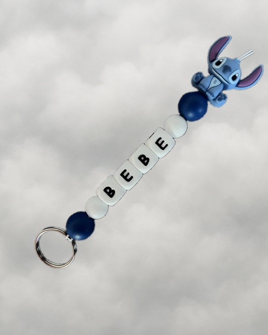 Porte clé extraterrestre bleu